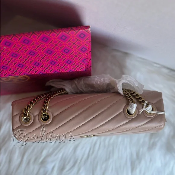 NWT Tory Burch Kira Leather Convertible Shoulder Crossbody Bag ( Larger Size)